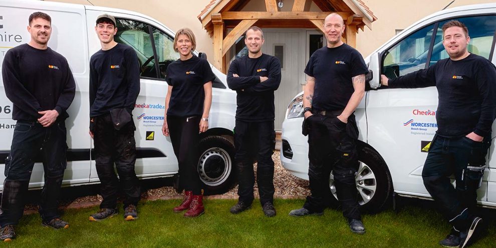Heat-Hampshire-001 The Heat Hampshire team standing beside their vans in Winchester